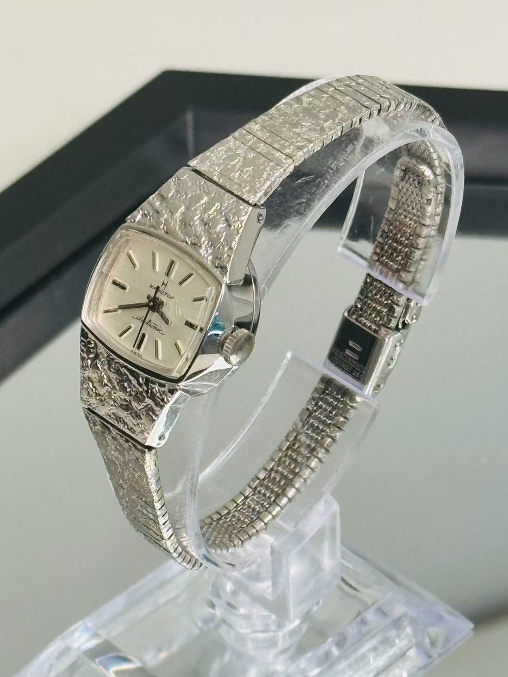 Vintage Hamilton Electronic Ladies 19mm Watch 10K RGP  New Battery Running - Picture 6 of 11